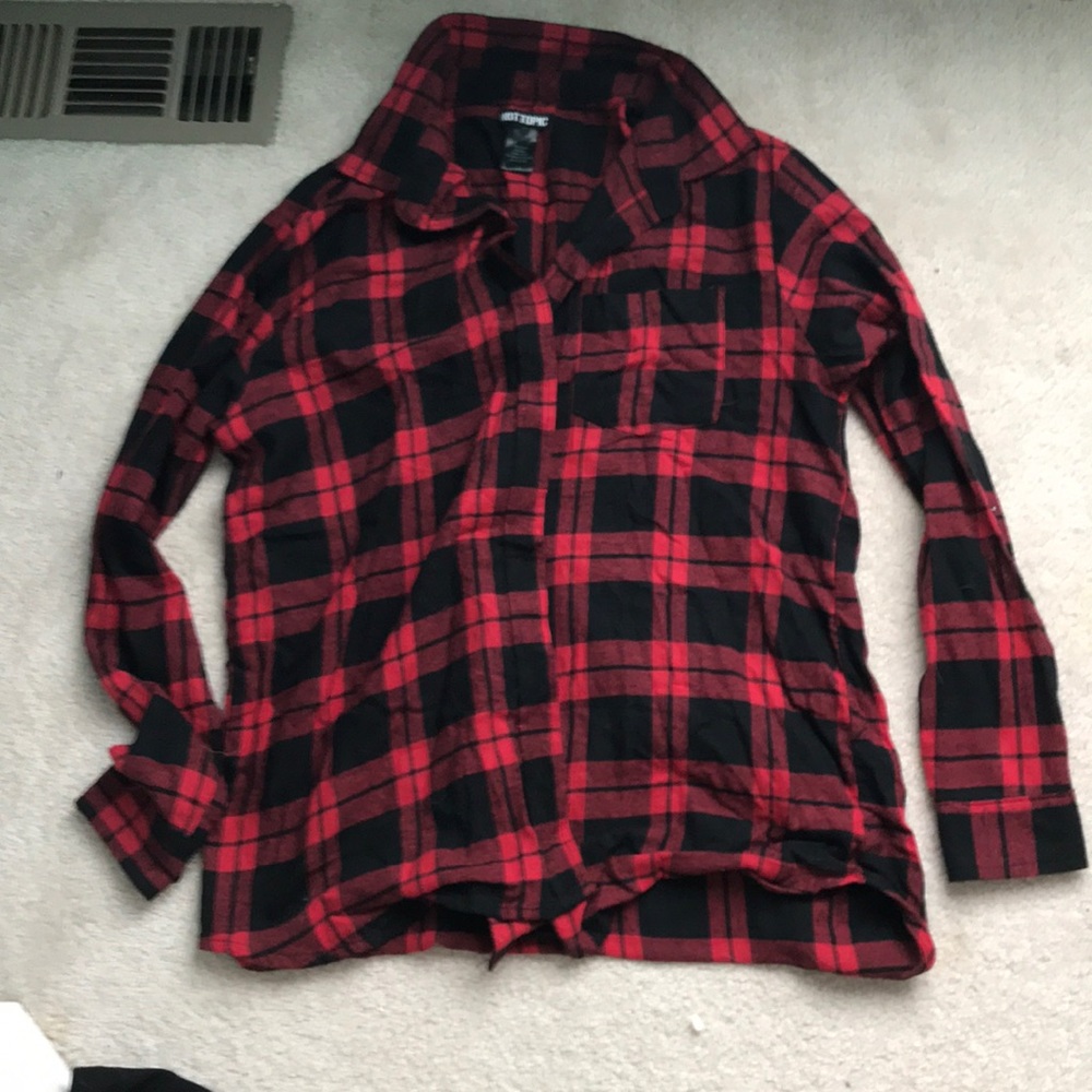 Black and red flannel